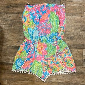 Lilly Pulitzer strapless romper